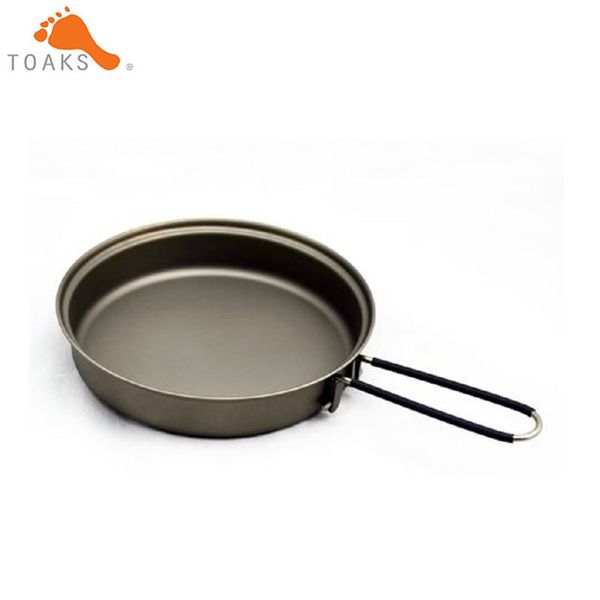 

toaks titanium frying pan outdoor camping picnic lightweight equipment gear