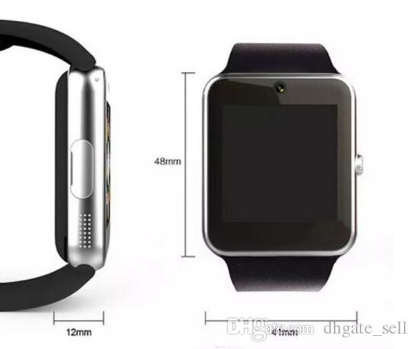 

gt08 bluetooth smart watch with sim card slot and nfc health for android samsung and ios apple iphone 11 smartphone bracelet with package