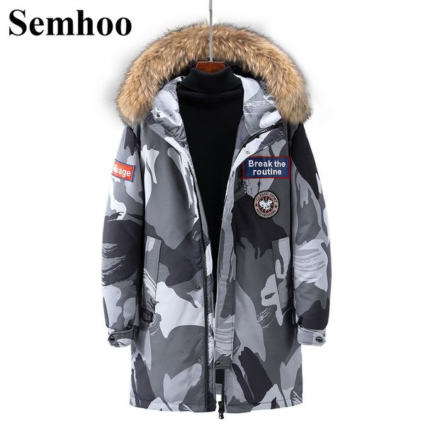 

2019 winter new down jacket men's jacket loose hooded casual fashion thick warm parkas overwear men's plus size m---3xl, Black