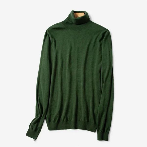 

sweater 2019 six-color turtleneck silk cashmere sweater, White;black