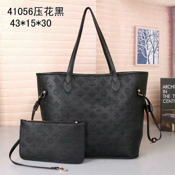 

2019 New Brand Classic Luxury Women's Women's Casual Tote with Wallet PU Leather High Quality Tote L007