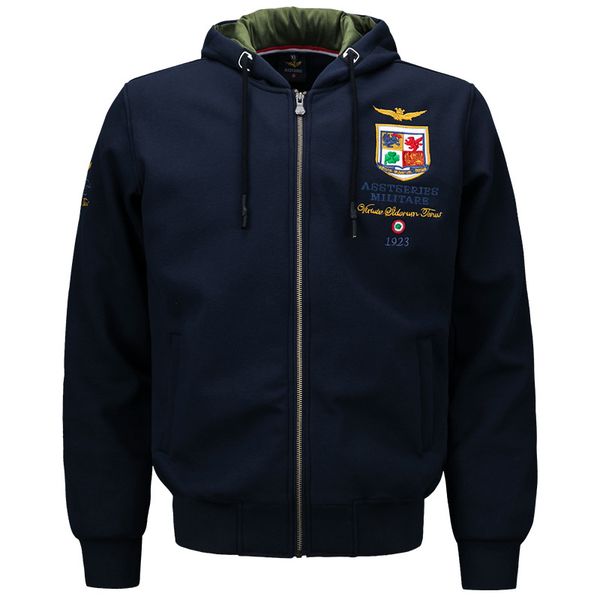 

Mens Jacket Casual Army MA1 Pilot Jackets Sweater Jacket Embroidery Sports Hooded Jackets Autumn Winter Bomber Flight Jacket Long Sleeve