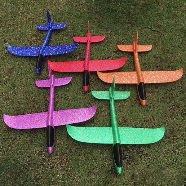 

35cm aircraft flying glider toy for children outdoor game hand throw flying glider planes toys for children foam aeroplane model
