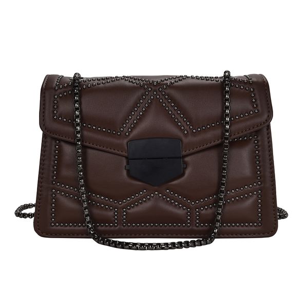 

chain strap shoulder bag for women quality leather casual female flap bag vintage solid ladies' messenger crossbody bolsos