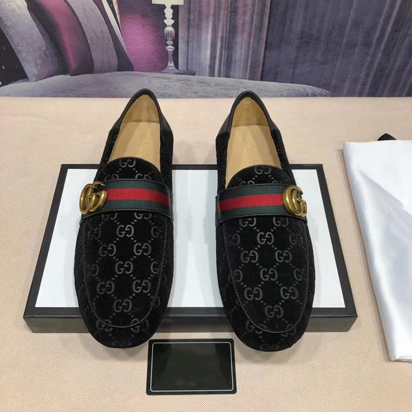 

luxury brands set foot male formal shoes genuine leather flat business pattern leisure shoes black brown plaid office shoes, Red;white