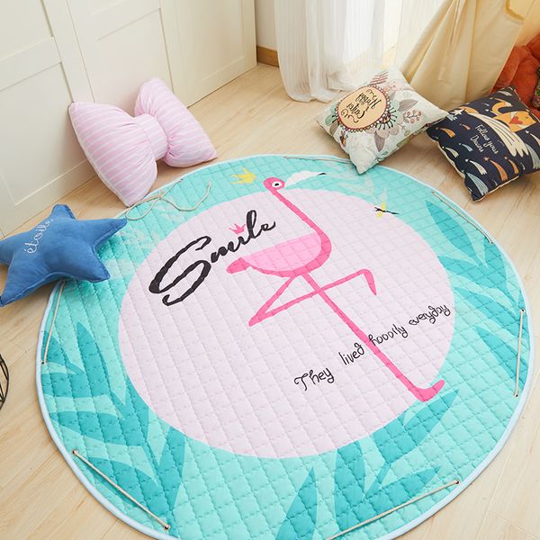 

popular ins cotton car storage mat storage toy mat round outing children climbing mat storage bag
