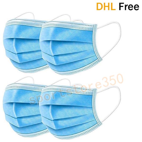 

3 слоя пыли доказательство одноразовые маски для лица мягкие дышащие earloops маска нетканые антипылевые pm2. 5 в наличии dhl бесплатная дос