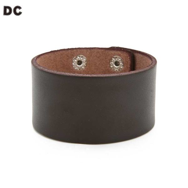 

dc punk leather punk wide bracelets fashion charming jewelry valentine's day gift wrist trinkets unique party wedding men bangle, Golden;silver