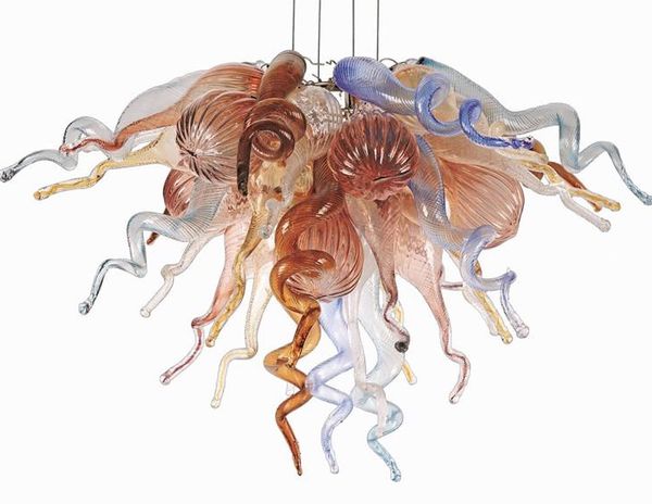 

lamps antique style chandeliers for home decoration led light source small hand blown glass chain chandelier