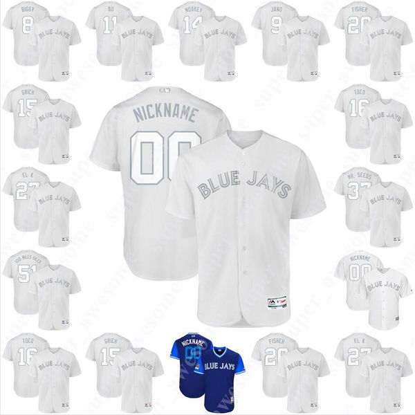 

Blue Jays 2019 Players Weekend Jersey Bo Bichette Cavan Biggio Vladimir Guerrero Jr Randal Grichuk Danny Jansen Justin Smoak Freddy Galvis