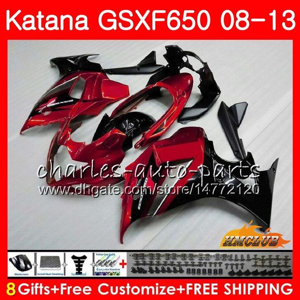 

кузов для suzuki katana gsxf 650 gsxf-650 08 09 10 2008 2009 2010 18hc.90 gsxf650 сток красный горячий gsx650f 11 12 13 2011 2012 2013 2014