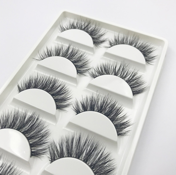 

wholesale mink eyelashes 5 pairs natural long false eyelash 3d lash book fluffy cilios faux cils