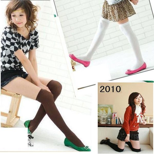

good quality women lower knee socks thigh high stockings opaque warm japanese school student black stripe long sock sale, Black;white