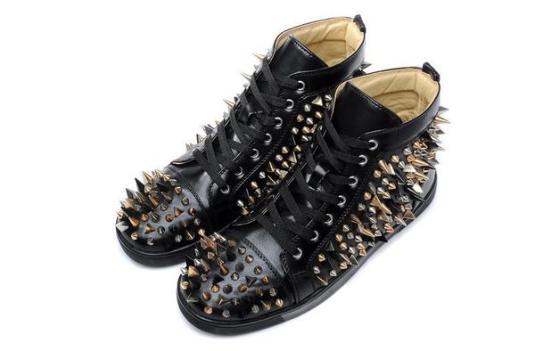 

2019 international big designer new mens miscellaneous shoes gaobang handsome personality wild casual shoes 39-45 wholesale d09, Black