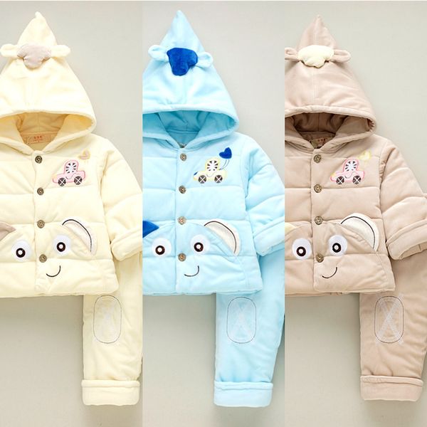 

baby hooded clothes clothes season cotton-padded newborn thick cotton suit male and female baby cotton-padded jacket outdoor