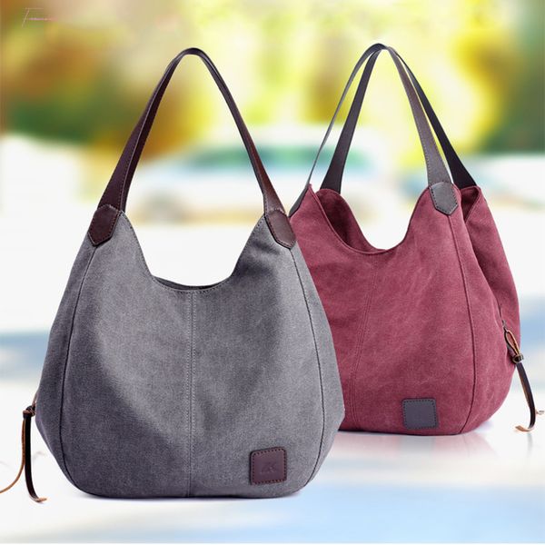 

bag casual shoulder bag womens canvas handbags vintage female hobos single shoulder bags female big tote
