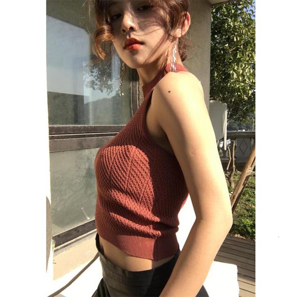 

tank for women sleeveless shoulder solid colorful slim chic tees shirt female haut femme cotton women club tank tees, White