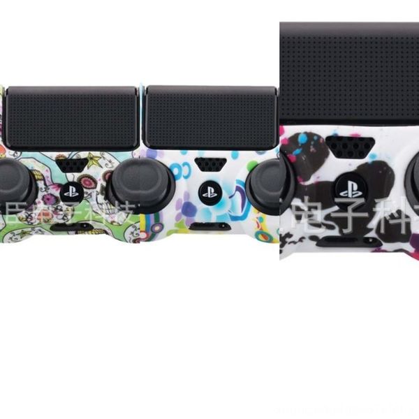

zddqg камуфляж крышка резина случай кожа силикон ps4 для протектора контроллера