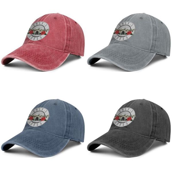 

guns-n'-roses greatest-hits red mens and women trucker denim cap design designer custom cool vintage custom unique personalised hats, Blue;gray