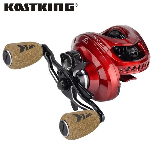 

kastking megajaws baitcasting reel max drag 8kg 11+1 bbs fishing reel with 4 gear ratios from 5.4:1 to 9. fishing coil