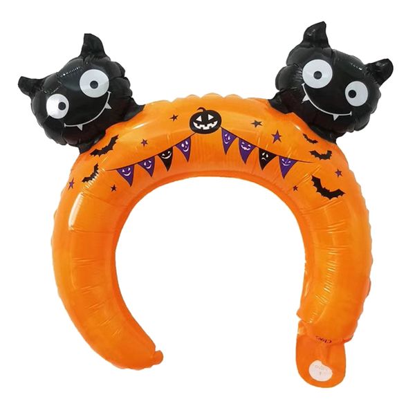 

10 pieces hair hoop design halloween aluminum foil balloons