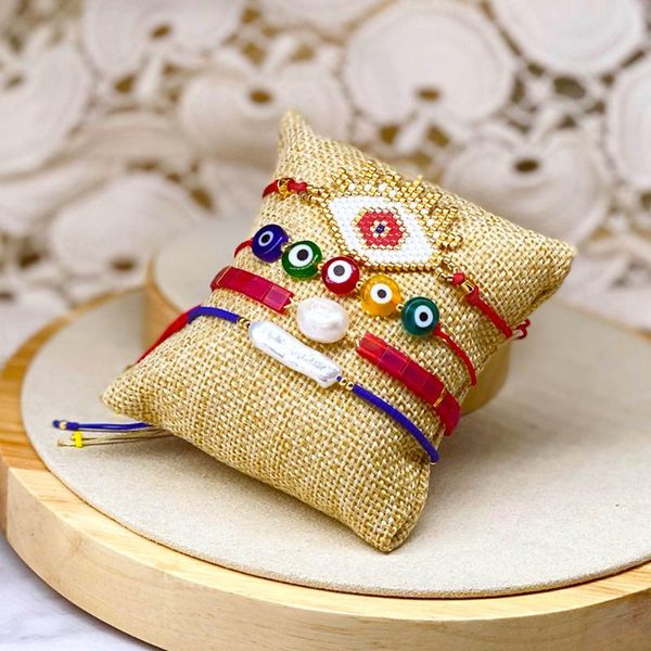 

go2boho lucky beads bracelets miyuki bracelet turkish evil eye natural pearl pulseras mujer moda women tila jewelry new armband, Golden;silver