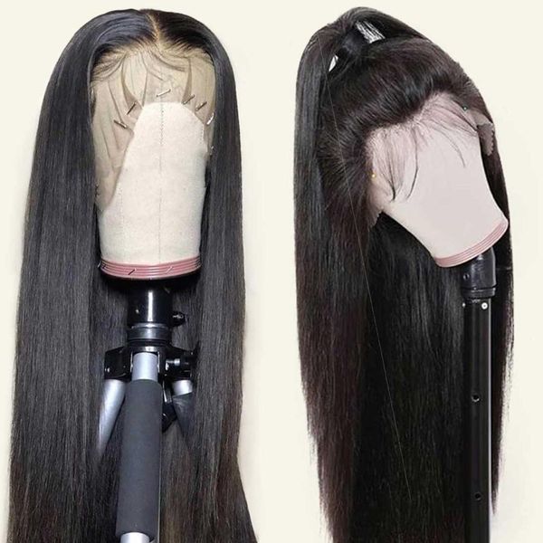 

brazilian wig straight lace front wig 13*4/13*6 lace front human hair wigs pre-plucked with baby nonremy lace wig, Black
