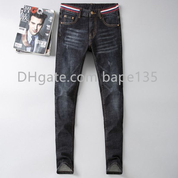

mens designer jeans denim pants luxury fashion style n7 casual brand blue g skinny jean sweatpants men jogging6zrg