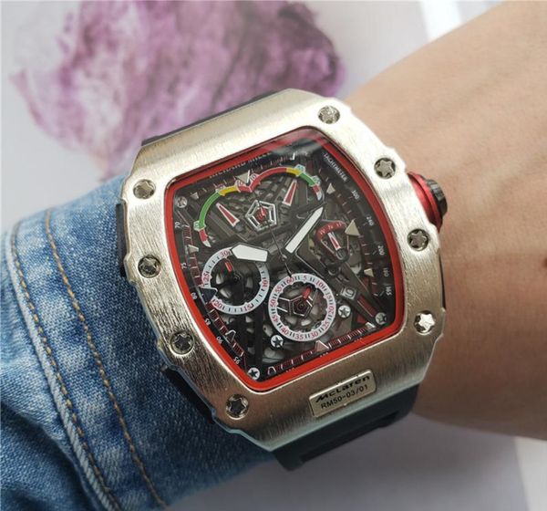 

топ-бренд мужские часы моды личности баррель форма скелет кварцевые часы Секундо