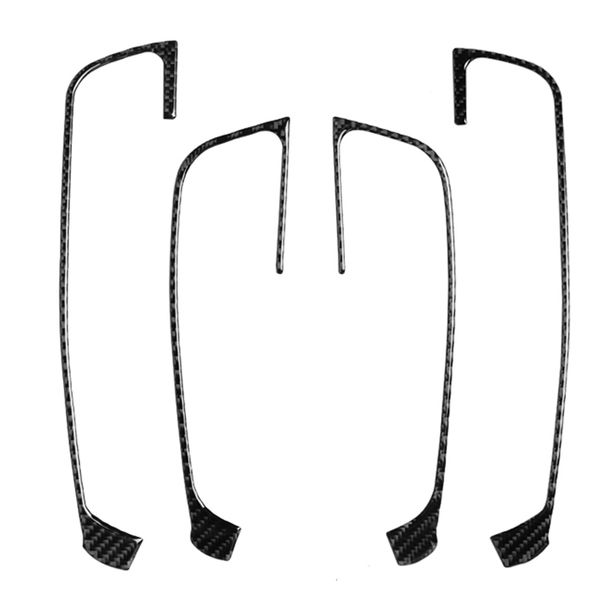 

carbon fiber styling door armrest handles frame cover trim sticker for a3 8v 2014-2019 interior accessories