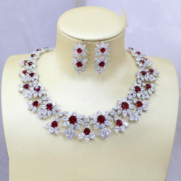 

luxury jewelry 2020 fashion new woman necklace wedding set lady ladies evening dress chain s925 sterling silver