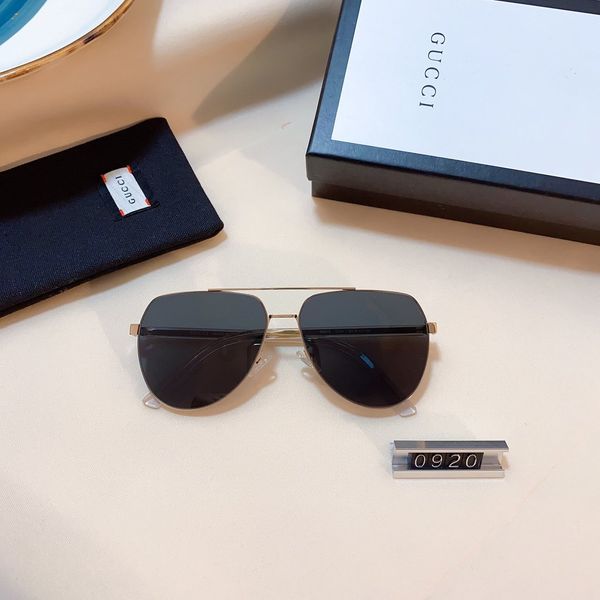 

модные солнцезащитные очки 6 видов стиль сумки почты мужчины роскошная марка 1i гг очки i1 uv400, Black