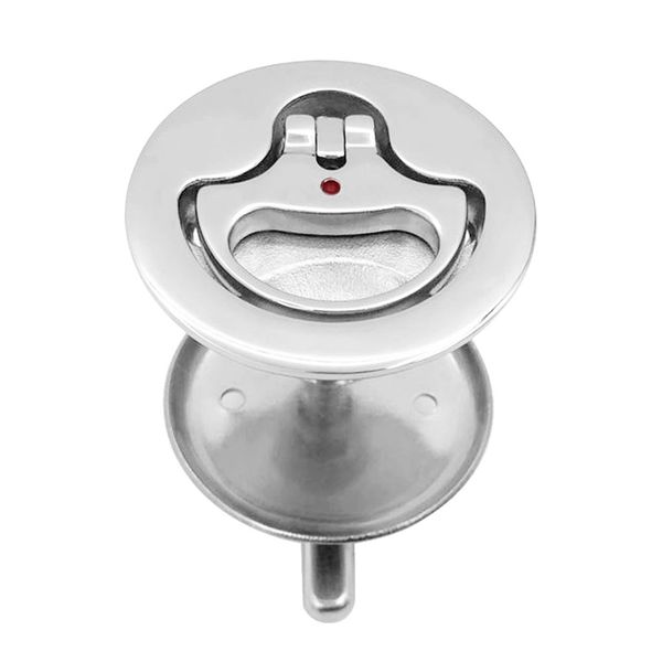 

316 stainless steel 2 inch flush pull hatch lift cam latch with back plate for rv boat deck floor