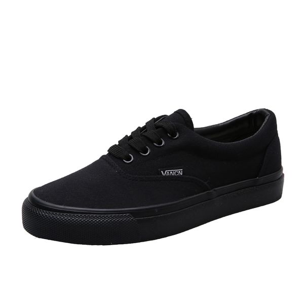 

women sneakers authentic all black canvas shoes low flats lace-up shoe men casual loafers espadrilles skatebarding shoes