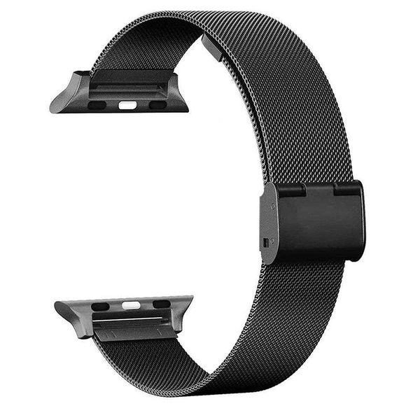 

for apple watch bands 38/40 42/44 apple milanes band stainless steel strap bracelet iwatch metal strap band series2 3 4 5, Black;brown