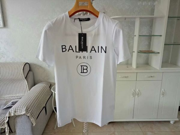 

мужские дизайнерские футболки дизайн хлопок мужская мода футболка топ с коротким рукавом хип-хоп марка bal xs-xxl, White;black