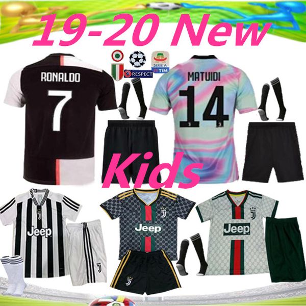 

19 20 Kids Juventus 7 RONALDO Soccer Jersey kit 2019 2020 juve 10 DYBALA 11 D. Costa 17 MANDZUKIC BUFFON Kids third Football shirt uniforms