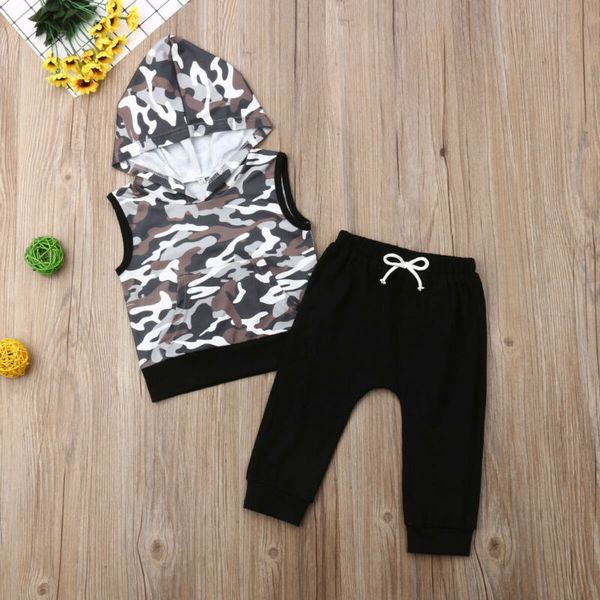 

pudcoco new baby fashion 2pcs toddler kids baby boy с капюшоном жилет топы + длинные брюки наряды комплект одежды сша, White