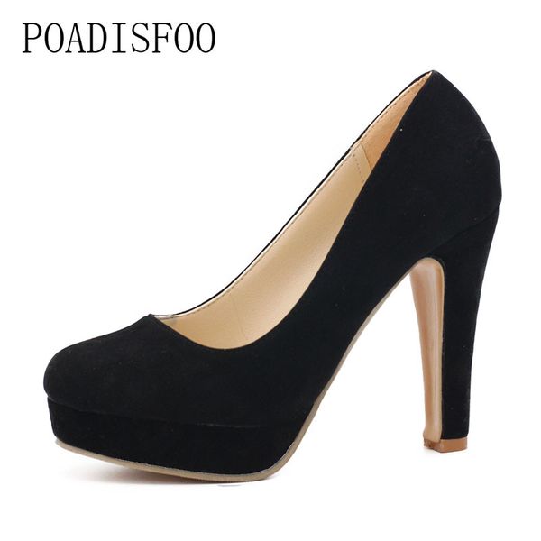 

classic women's platfrom pumps shoes women spring high heels pumps hallow mouth round toe platform shoes .xxxy-158, Black