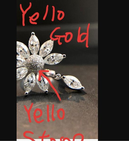 

aeaw solid 14k white gold 9pcs moissanite marquise cut engagement ring bridal wedding jewelry dainty female finger ring, Golden;silver