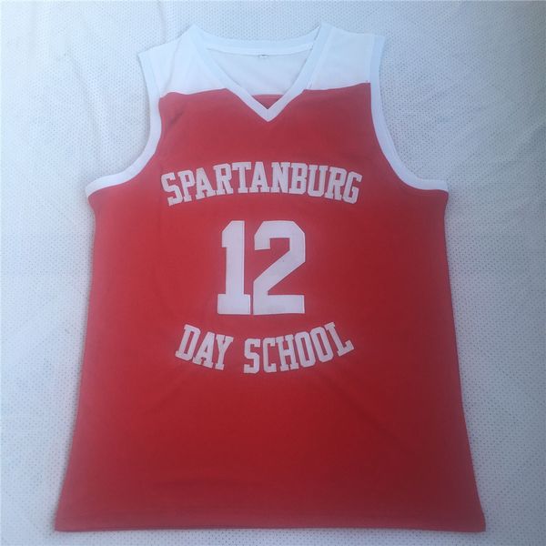 

spartanburg day school #12 zion williamson basketball jerseys - red, Black