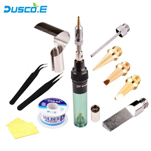 

mt-100 aerated flame butane gas soldering iron electric soldering iron gun blow torch tool / tip nozzle / tweezers /box