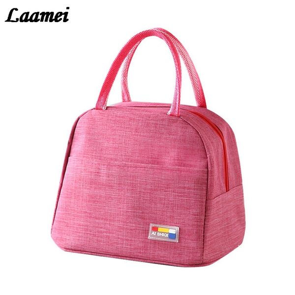 

сумки laamei портативный обед сумка новый теплоизолирующего lunch box tote сумки бенту мешок ужин контейнер для хранения школа, Blue;pink