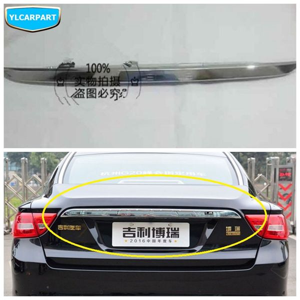 

for geely emgrand gt,gc9 borui, car trunk lid bright bar