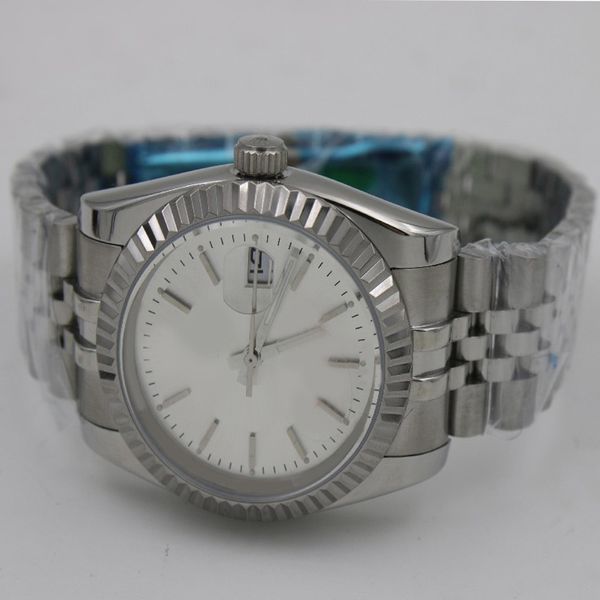 

fashion mens watch yellow gold stainless steel strap watch daydate automatic movement mens watches, Slivery;brown