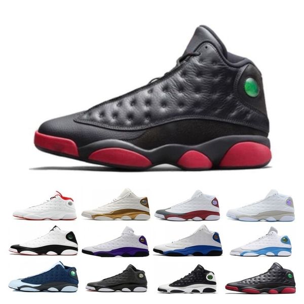 

2019 lakers rivals whtie purple 13 cap and gown basketball shoes 13s atmosphere grey chicago phantom bred mens sports sneakers baskets shoes