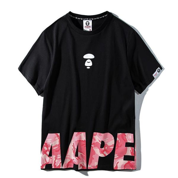 

новый t рубашка животное печати короткий рукав пар чистого хлопка шею с коротким рукавом мужская мода дизайнер печать футболки 4 перекидных, White;black