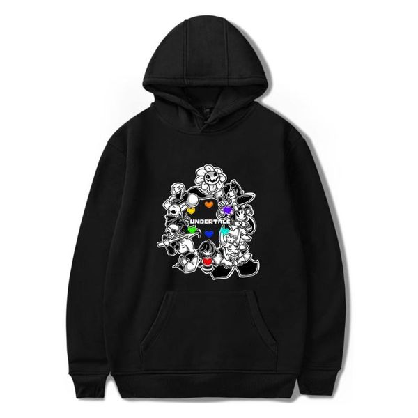 

new arrival undertale hoodies men casual pullover streetwear sweatshirt sudadera hombre male undertale hoodie men, Black