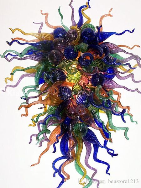 

high qualtiy ce/ul led light chandelier g9 light source borosilicate modern hand blown glass pendant light with led bulbs