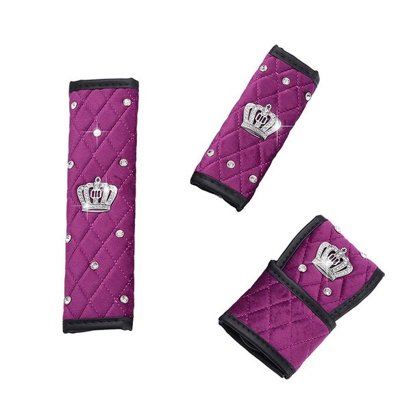 

3pcs/set car shift knob cover seat blet cover hand brake auto accessories interior